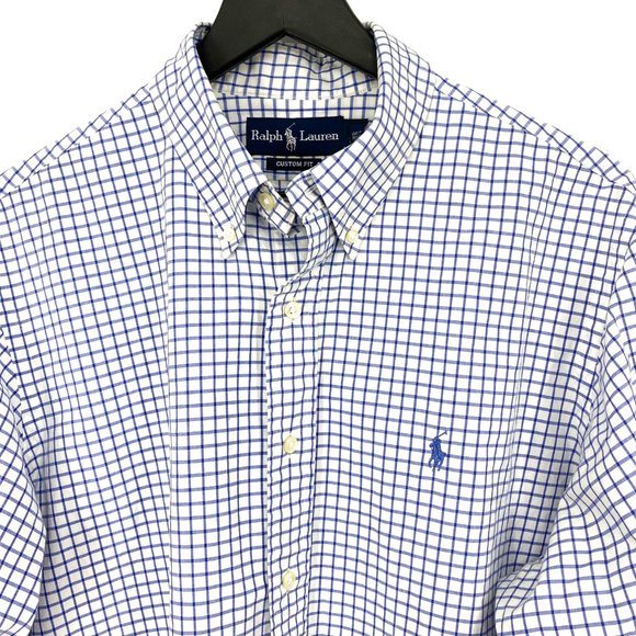 VTG RALPH LAUREN Graph Check Custom Fit Shirt - Picture 7 of 16